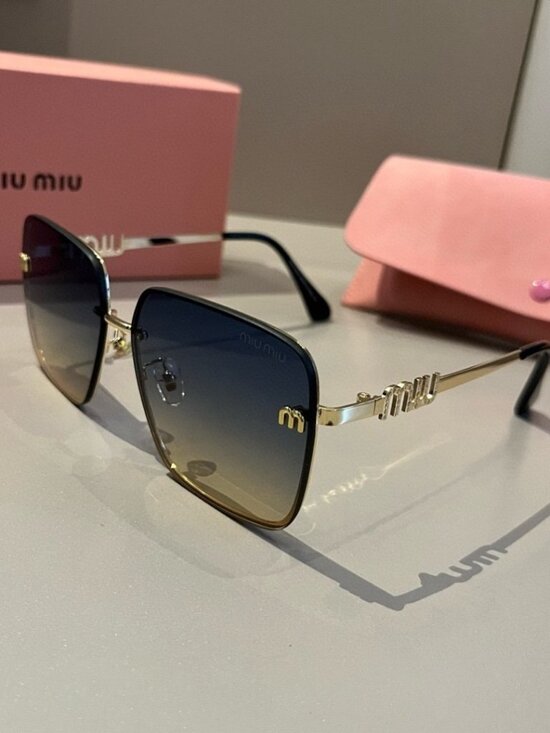 ?️ Miu Miu Gold Frame Sunglasses | Luxe Accent main image 8